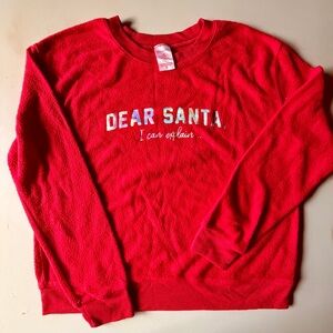 No Boundaries Festive Red Holiday Sweatshirt